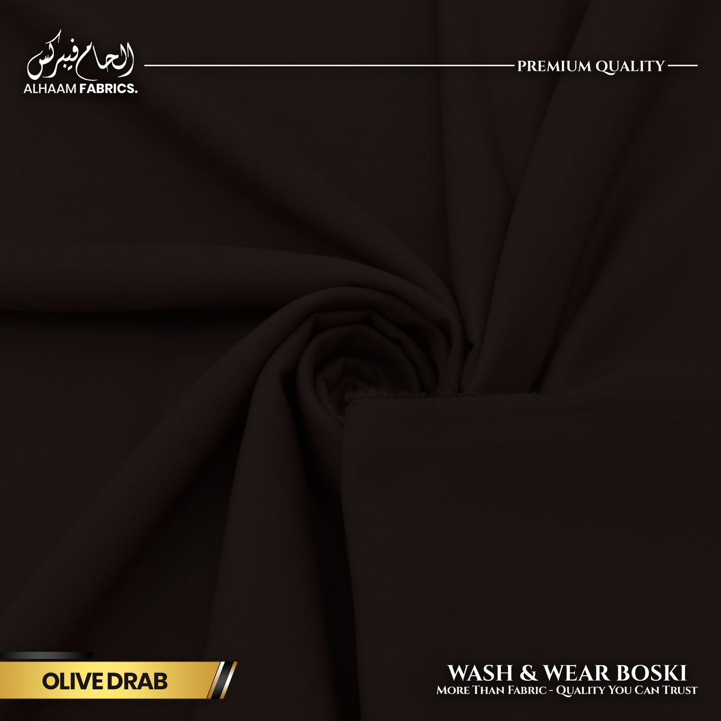 Wash and Wear Boski Finish - Olive Drab