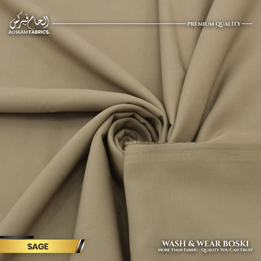 Wash and Wear Boski Finish - Sage