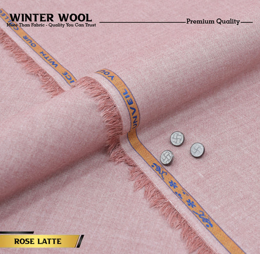 Winter Wool Premium Unstitched - Rose Latte