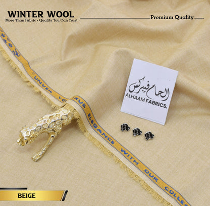 Winter Wool Premium Unstitched - Beige