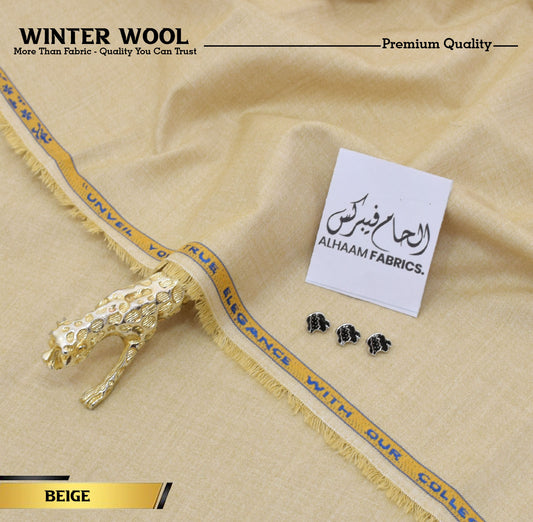 Winter Wool Premium Unstitched - Beige