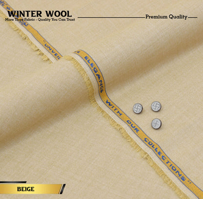 Winter Wool Premium Unstitched - Beige