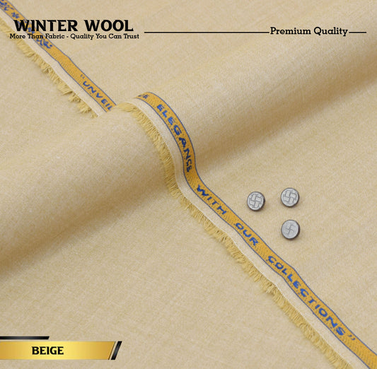 Winter Wool Premium Unstitched - Beige