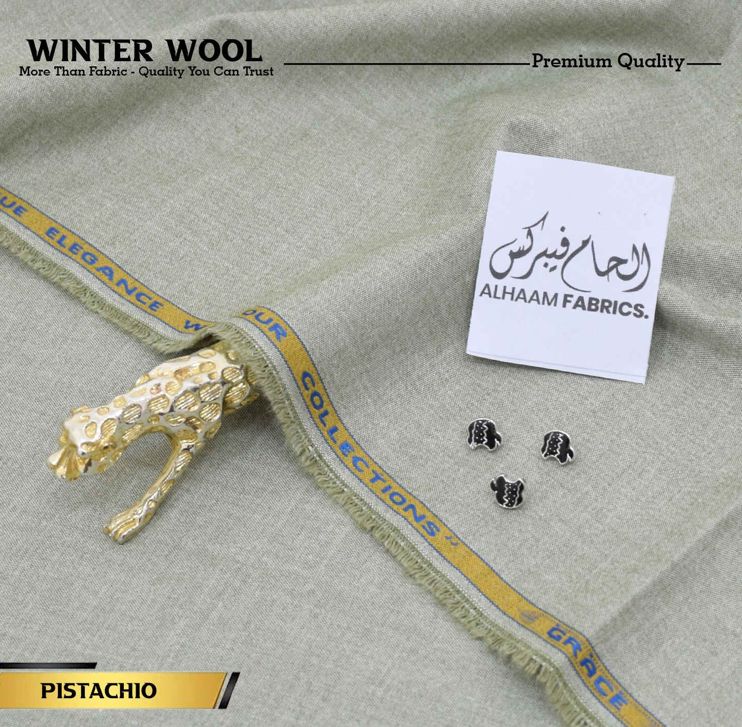 Winter Wool Premium Unstitched - Pistachino