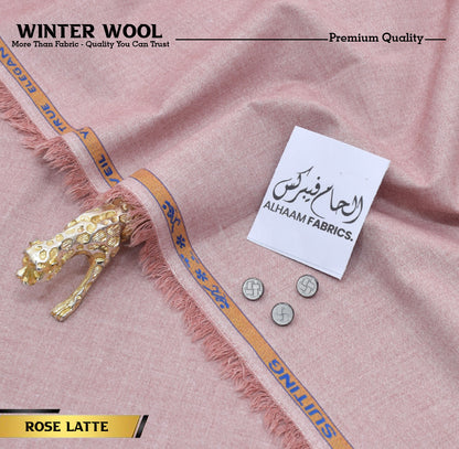Winter Wool Premium Unstitched - Rose Latte