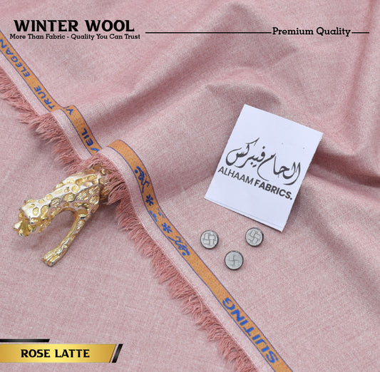 Winter Wool Premium Unstitched - Rose Latte