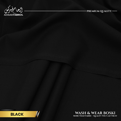 Wash and Wear Boski Finish – Black
