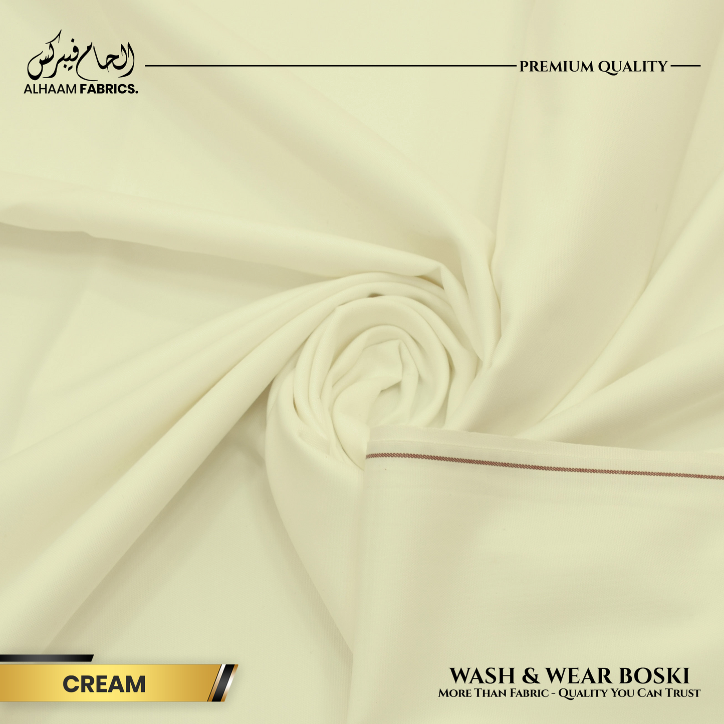 Wash and Wear Boski Finish - Cream