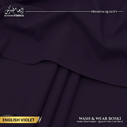 Wash and Wear Boski Finish - English Violet
