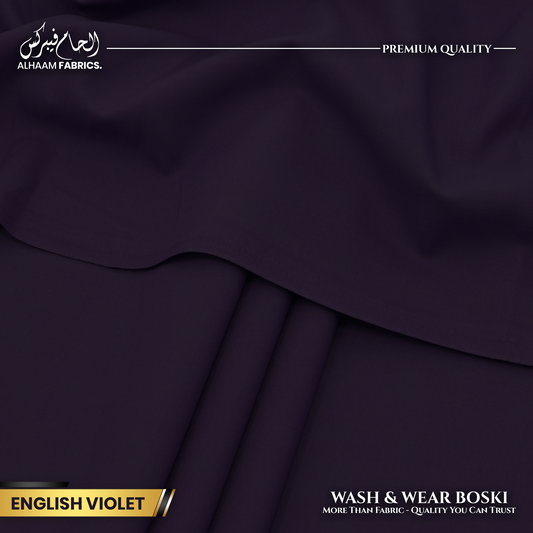 Wash and Wear Boski Finish - English Violet