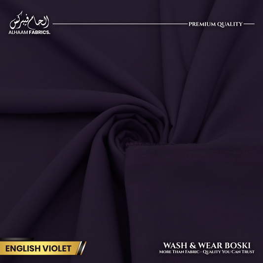 Wash and Wear Boski Finish - English Violet