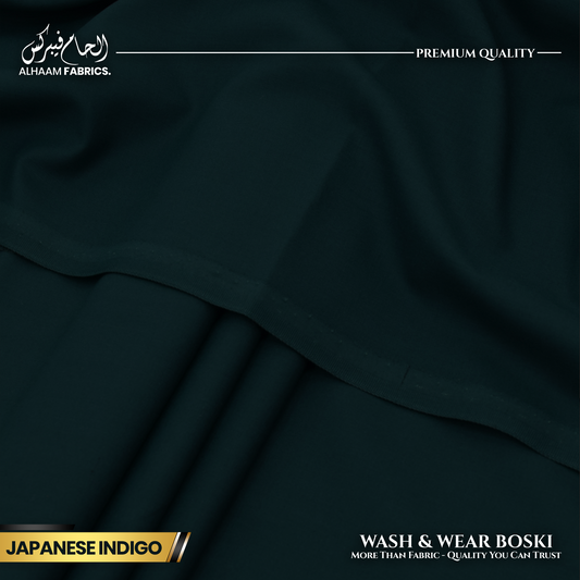 Wash and Wear Boski Finish - Japanese Indigo