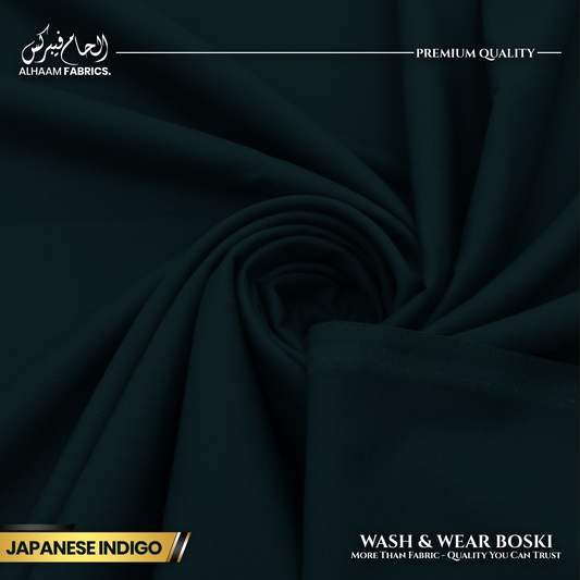 Wash and Wear Boski Finish - Japanese Indigo