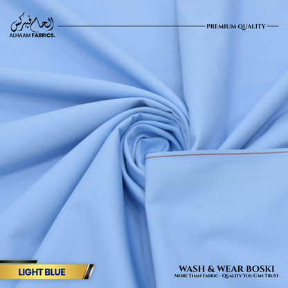 Wash and Wear Boski Finish - Light Blue