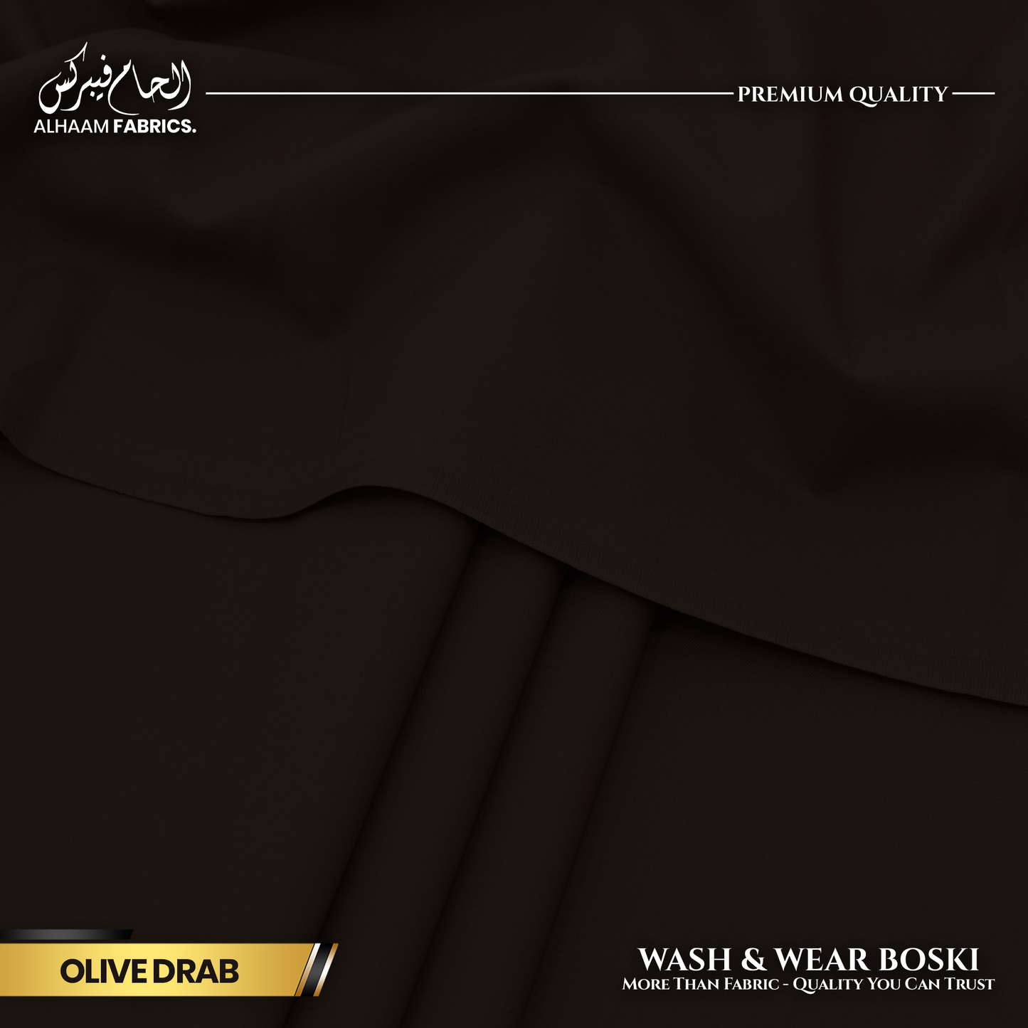 Wash and Wear Boski Finish - Olive Drab